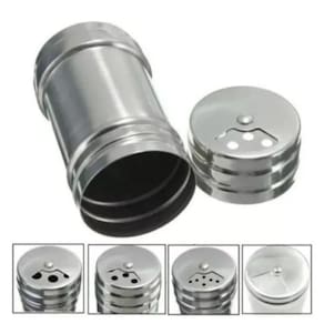 Kit Saleiro Pimenteiro Temperos Cozinha Inox Top House 1un