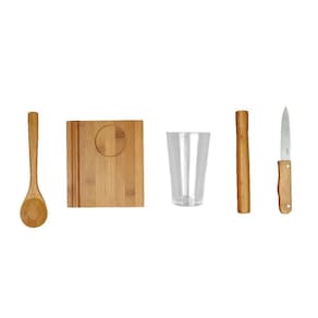 Conjunto Caipirinha Mor 5 Peças Bamboo