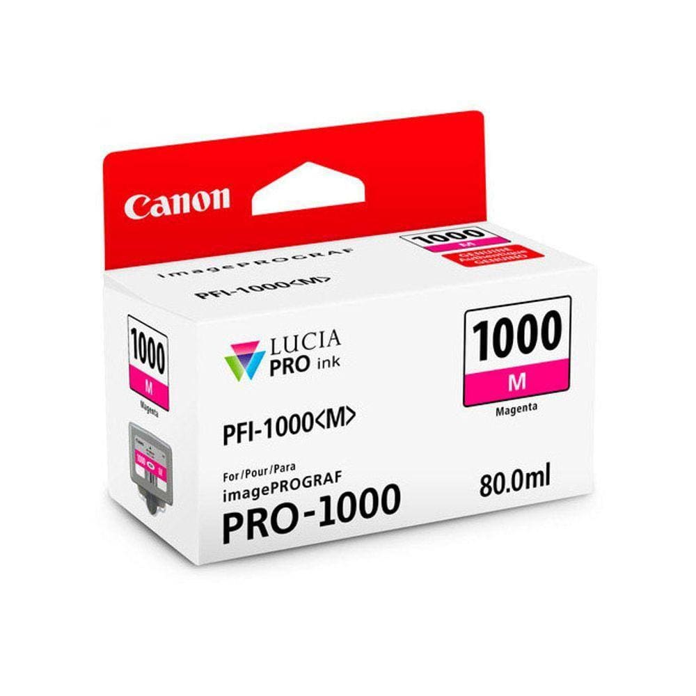 Cartucho de Tinta Canon PFI 1000 M Magenta 80ml