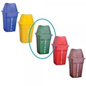 Lixeira Basculante Tampa Coleta Seletiva 60L Santana 1Un
