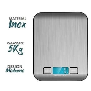 Balança De Cozinha De Alimentos Digital Inox Mimo Precisao