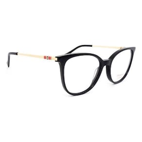 Óculos Armação Hickmann Hi60009 A01 Feminino Gatinho Preto
