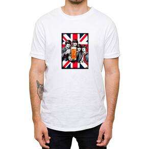 Camiseta T-shirt Algodao Masculina Estampa Os Beatles Premium Gola Redonda Macia