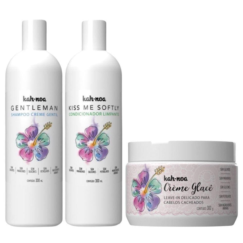 Kit Shampoo E Condicionador Kah Noa E Creme Glacê