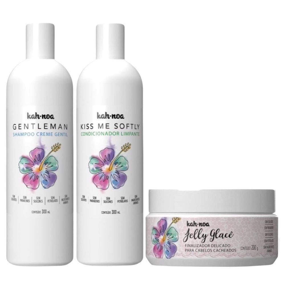 Kit Shampoo E Condicionador Kah Noa E Jelly Glacê