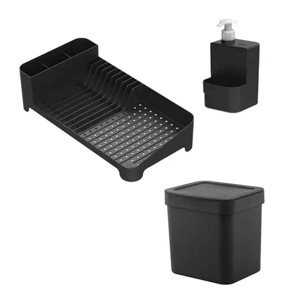 Conjunto Sobre a Pia Trium Compact 3 Peças Preto - Ou