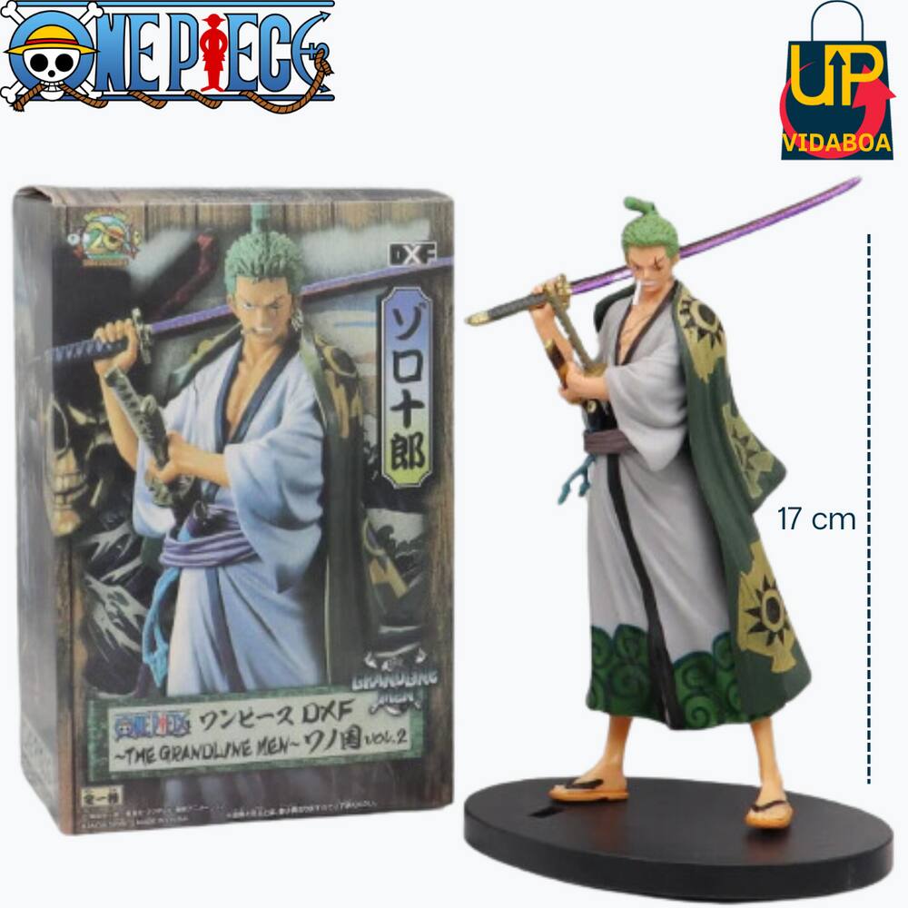 komame　プルソワン3点 Boneco One Piece - Roronoa Zoro 17cm | Casas Bahia