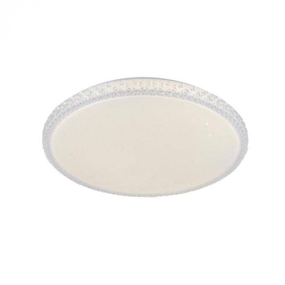 Plafon Led Fiann 48Cm Redondo Branco Sobrepor - Hevvy