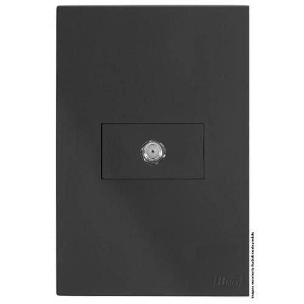 Cj Coaxial Antena Hor.4X2 - Recta Home Grafite Satin Fosco