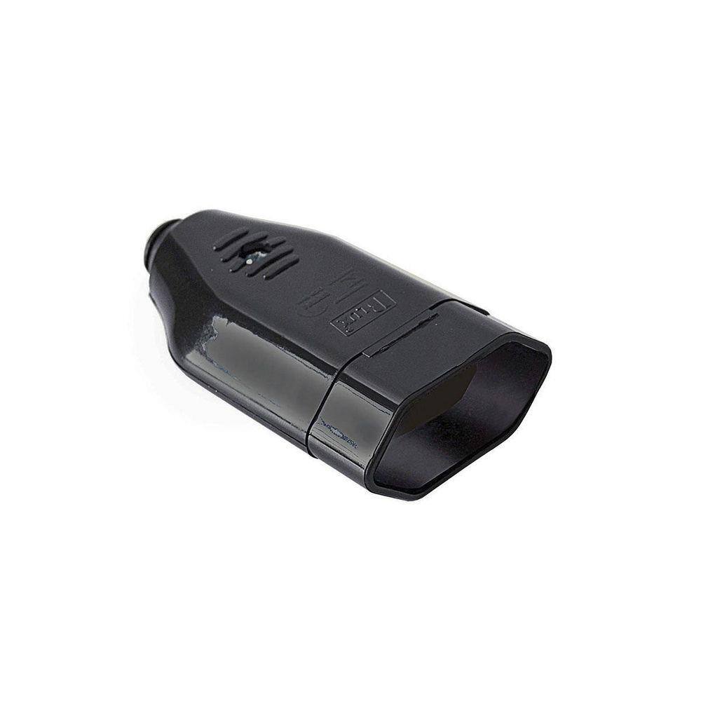 Tomada 180º Desmontavel 2P+T 10A - Blux Preto