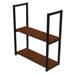 Prateleira Industrial 2 Prateleiras 60X20 Avelã Diy Estilo