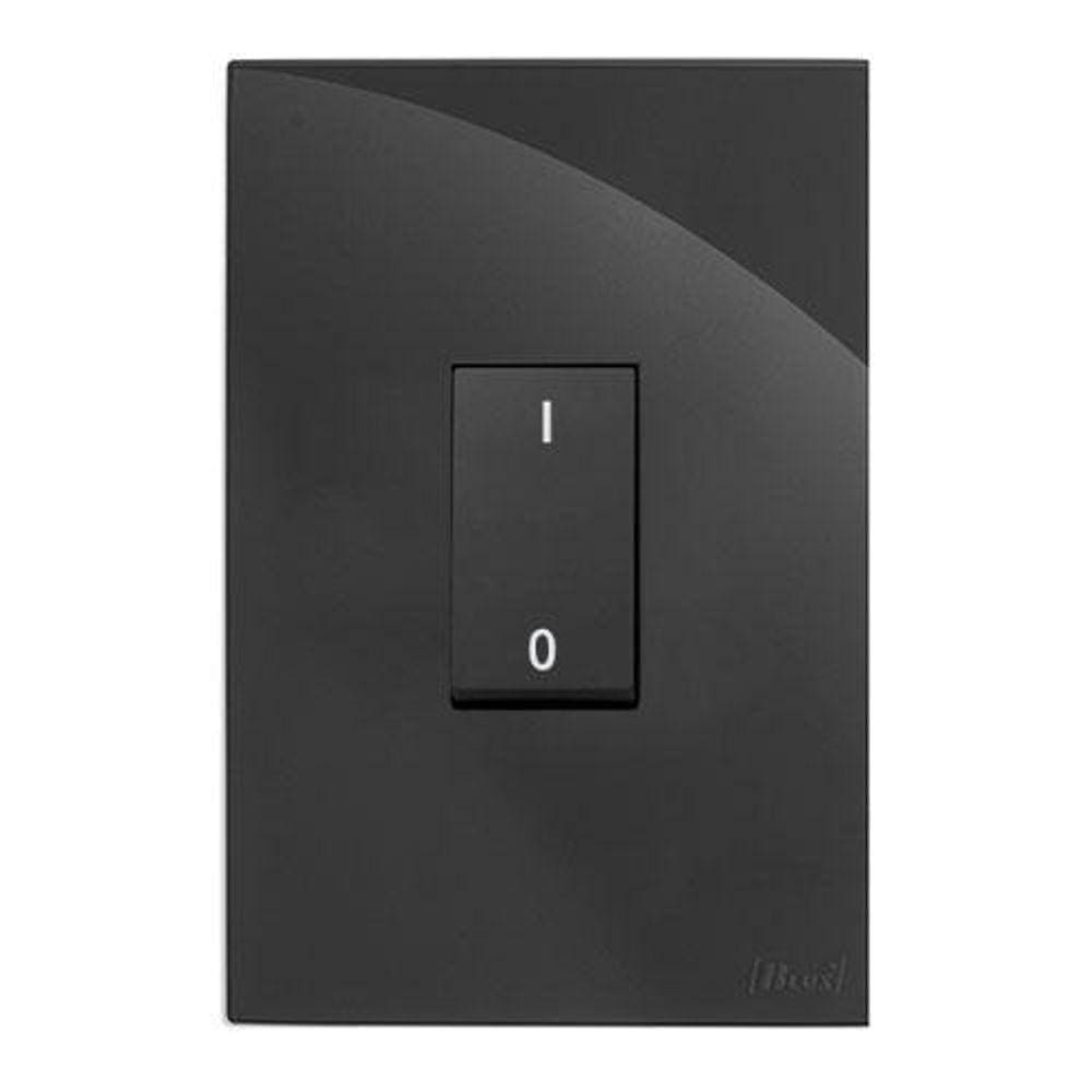 Modulo Pulsador De Campainha - Recta Black Satin Fosco