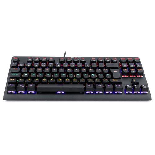 Teclado Mecanico Usb Gamer Dark Avenger Rainbow Switch Red Redragon K568r Preto