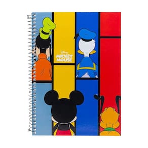 Caderno Universitário 1 Matéria 80 Folhas Mickey