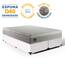 Cama Box + Colchão Queen Strong D45 One Face 158x198x59cm Branco - Suporta até 150kg por pessoa