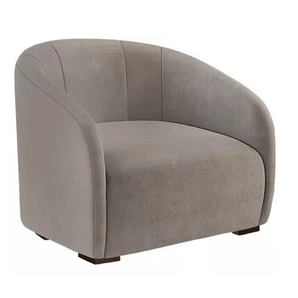 Kit 2 Poltronas Decorativa Julia Suede Cappuccino - LM DECOR
