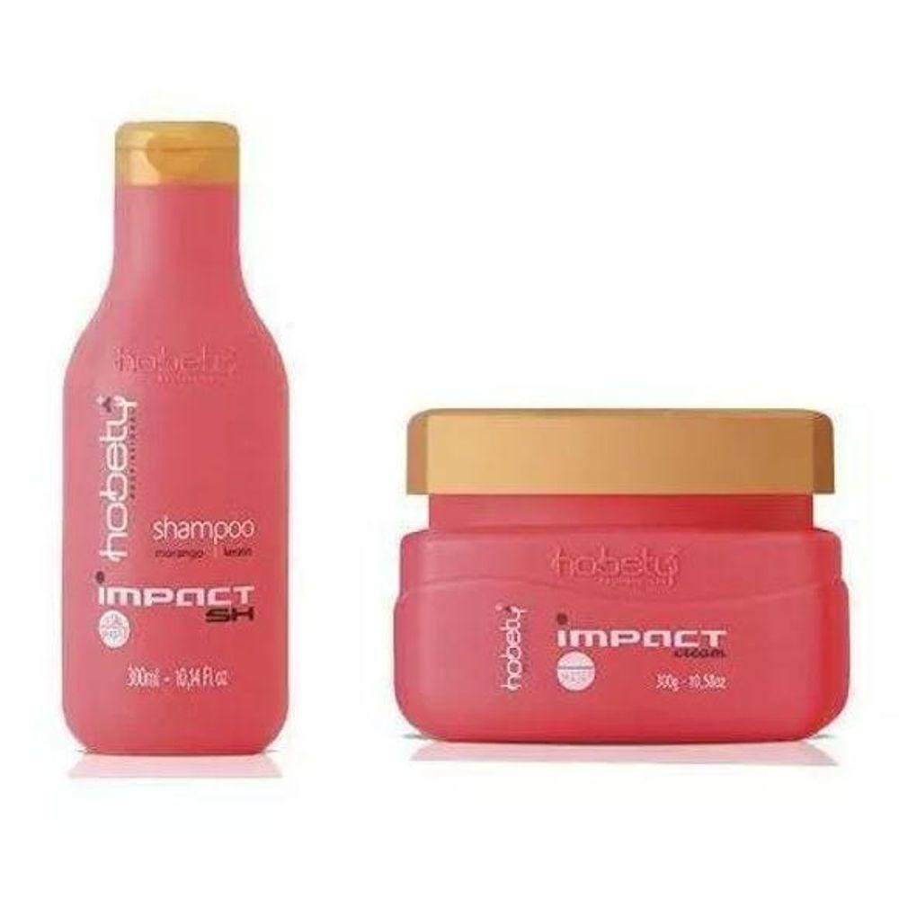 Hobety Kit Impact Morango Shampoo E Mascara
