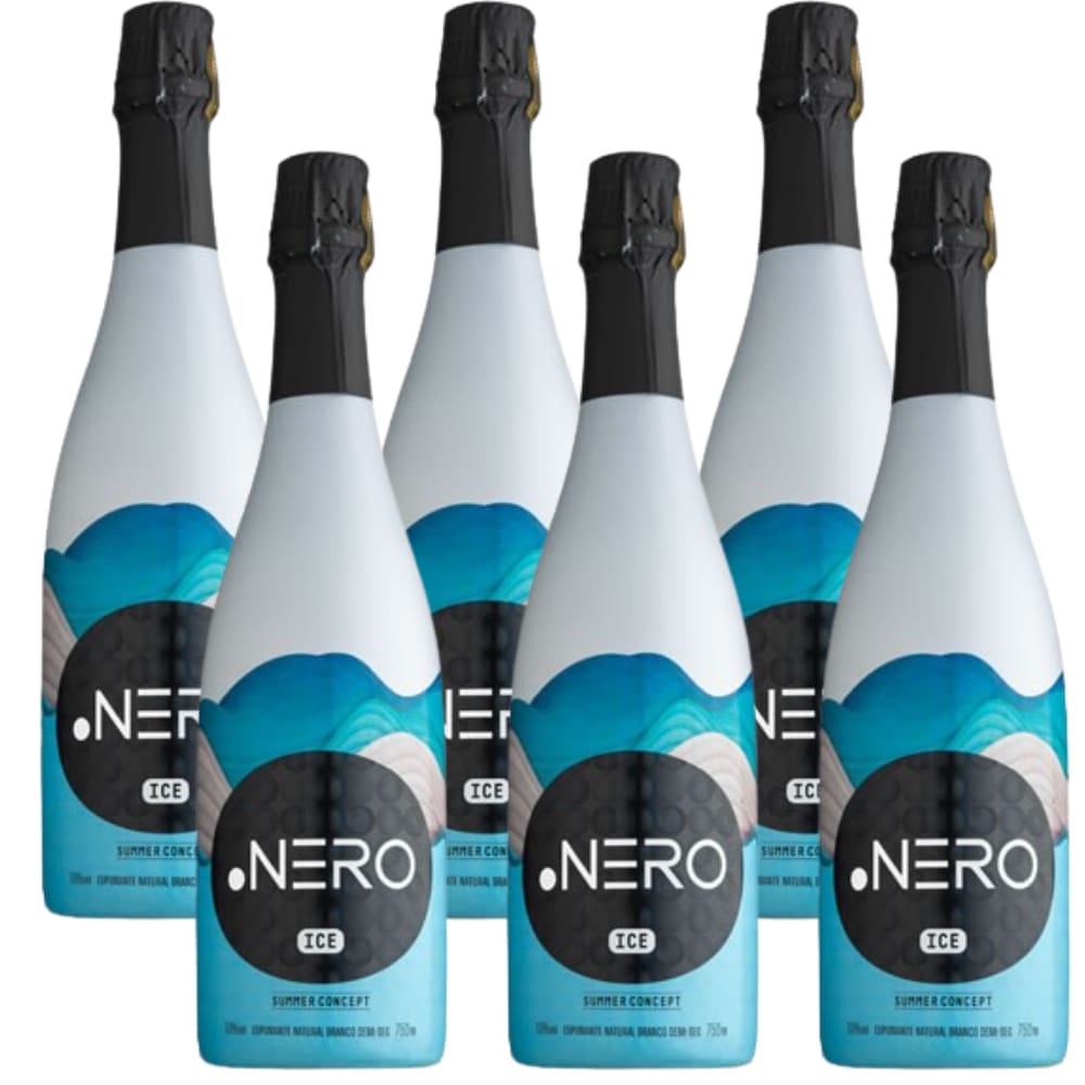 Cx 6 Espumante Ice Demi Sec Branco Ponto Nero 750 ml