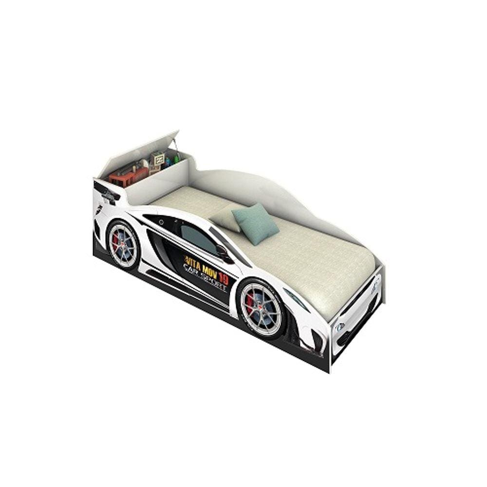 Cama Carro Juvenil Branco – Vitamov