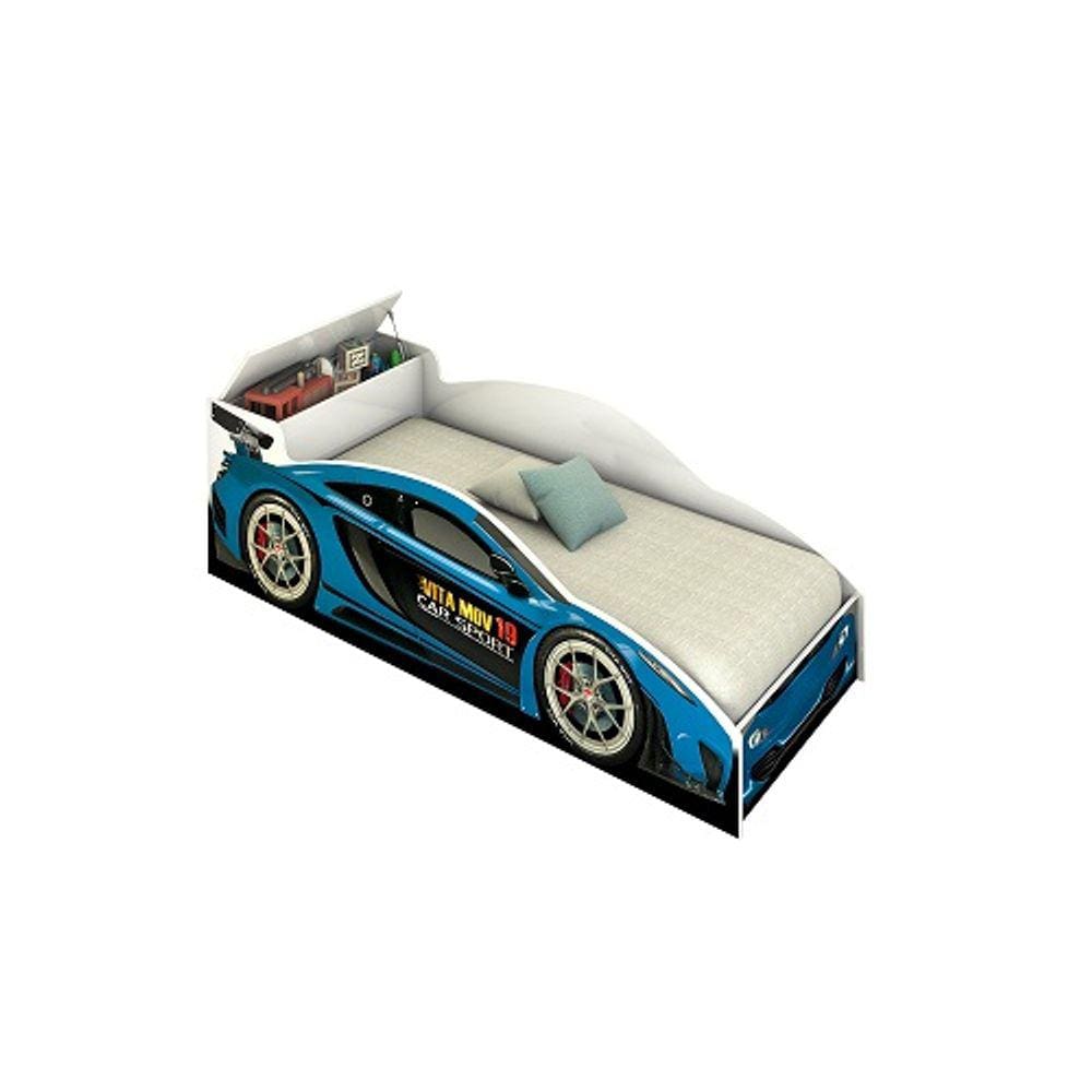 Cama Carro Juvenil Azul – Vitamov
