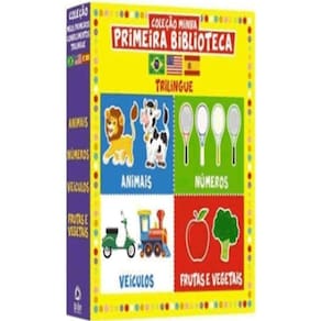 Coleção Minha Primeira Biblioteca Trilíngue Box 4 Livrinhos