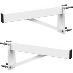 KIT 2 SUPORTES PIA PARAFUSAR BANCADA APARADOR 40 CM - Branco