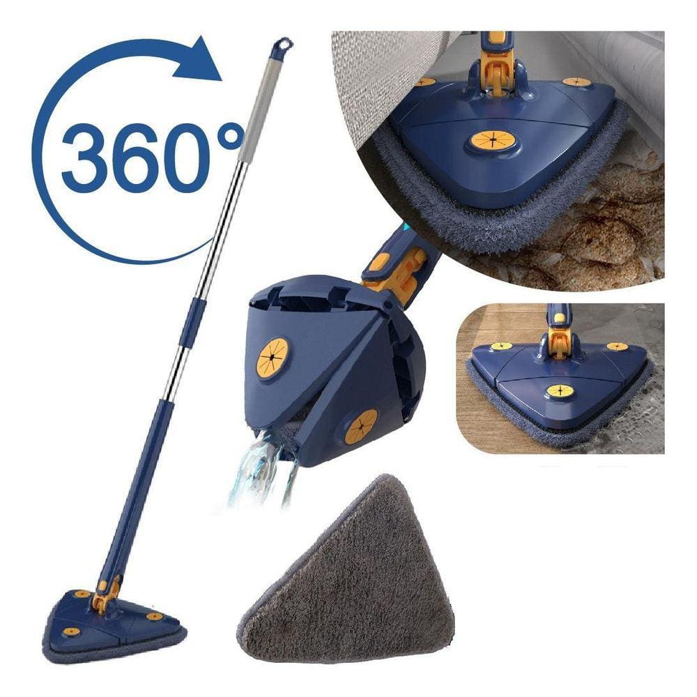 Mop Limpeza Triangular Ângulo Ajustável 360 Esfregão Torção