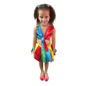 Fantasia Frevo Infantil Feminina Carnaval Festa Roupa Tradicional Regional Pernambuco Tema Folclore Estados Brasileiros