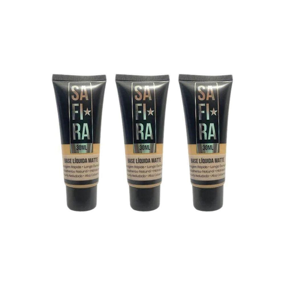Base Safira Liquida Matte N 2 - Kit Com 3Un