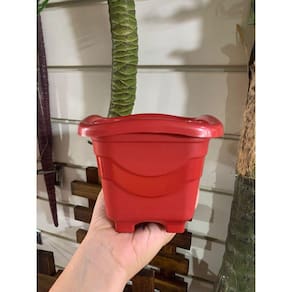 Vaso Para Planta Quadrado Mini Tradicional 0,55 Litros 11cm