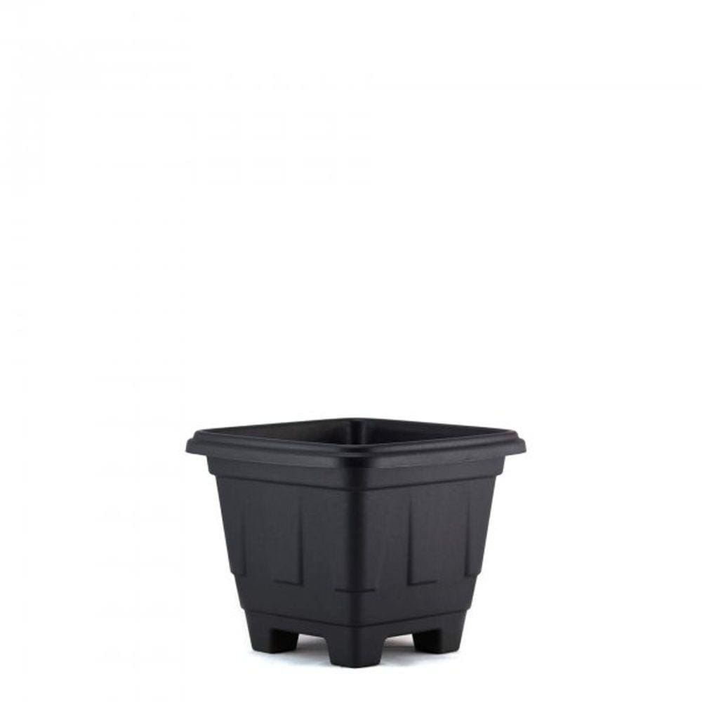 Vaso Para Planta Pequeno Quadrado N°1 - Preto