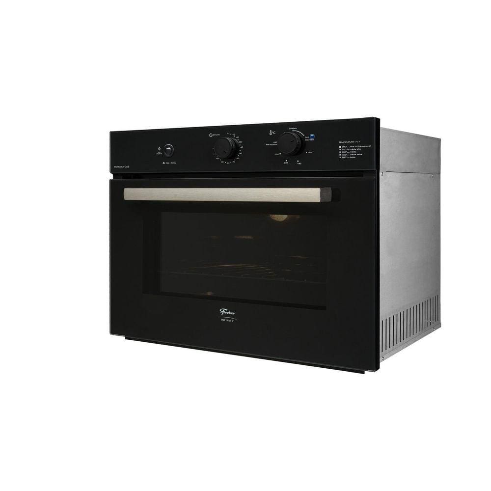 Forno à Gás de Embutir 50L com Grill Infinity 220v Fischer Preto