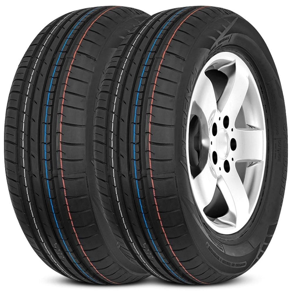 Kit 2 Pneu Aro 14 185/60R14 Aderenza 82H TL Speedline D2
