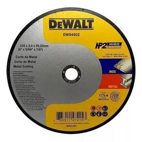 Disco de Corte 9X5/64X7/8 Inox HP2 Dewalt DW84902