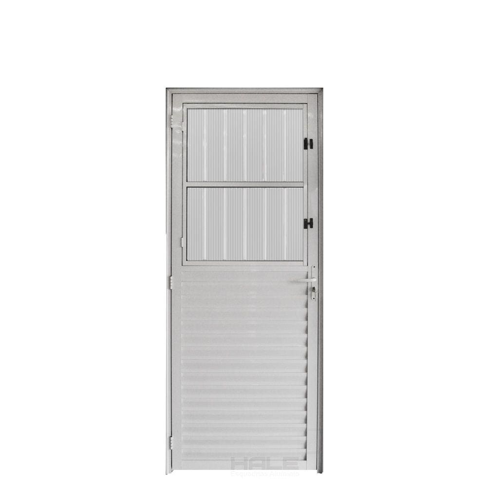 Porta Postigo Aluminio Branco 2.10 x 0.80 Lado Esquerdo - Hale