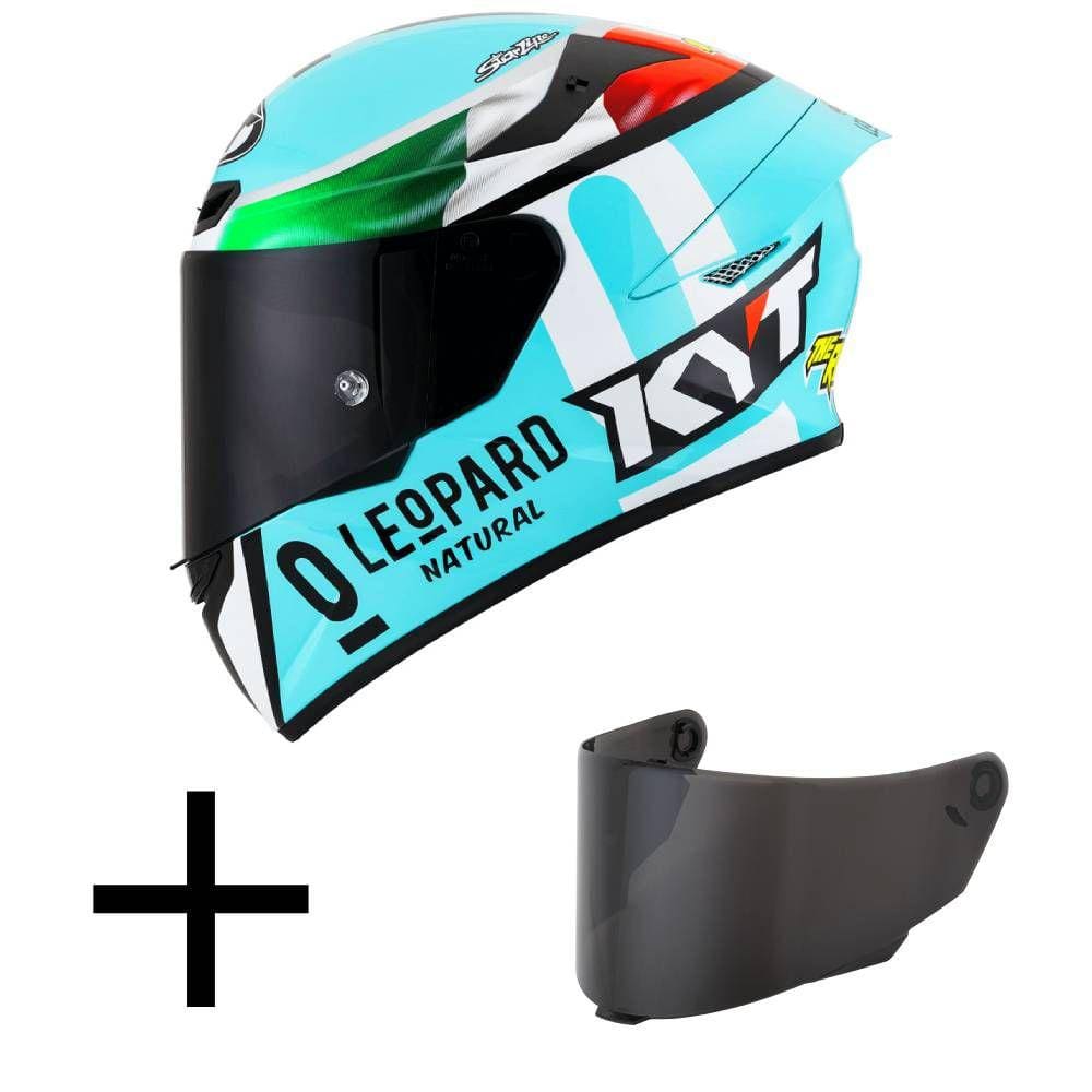 Capacete KYT TT Course Dennis Foggia Réplica Mais Viseira Fumê