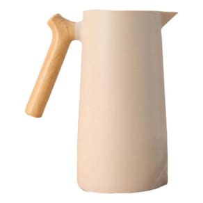 Jarra Garrafa Térmica Alça Curvada 1000Ml Café Cabo - Bege
