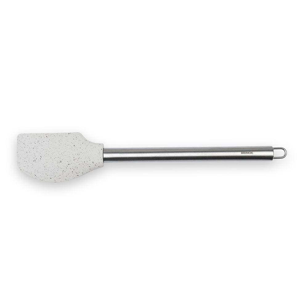 Espátula Aço Inoxidável Base Silicone 33 cm Para Panela Anti