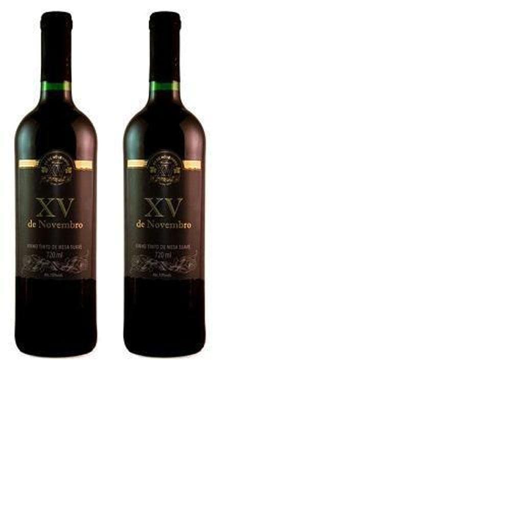 Kit 2 Vinhos Xv Novembro Tinto Bordo Suave