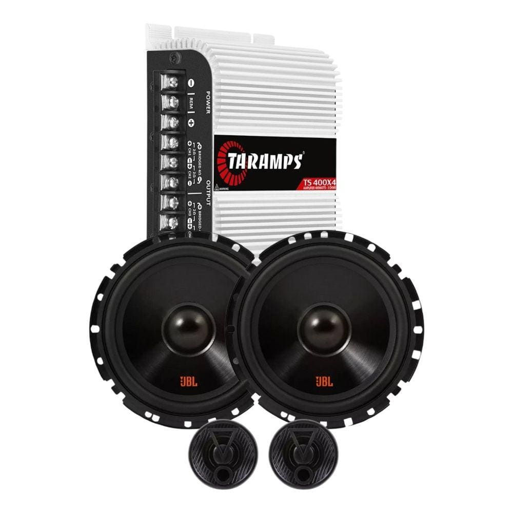 Módulo Taramps TS400x4 Fio + Kit 2 Vias 6 JBL FLEX4 62VFX55 110 Watts Rms