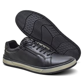 Sapatenis Masculino Com Elástico e Zíper Sola Macia Moda Casual