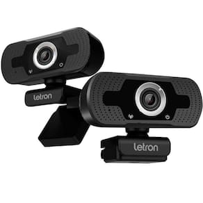 Webcam Usb Hd Cyber Base Giratoria 360 Com Microfone Preto L