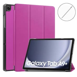 Capa Couro + Caneta Stylus Para Tablet Samsung A9+ 11 X210