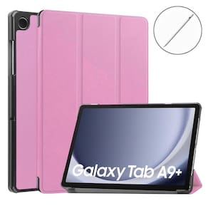 Capa Couro + Caneta Stylus Para Tablet Samsung A9+ 11 X210