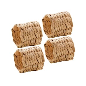 Conjunto 4 Argolas para Guardanapos Fibra Natural | Wolff