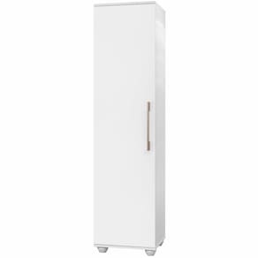 Armário Multiúso Sofia J&A Móveis 01 porta 05 prateleiras – Branco Brilho