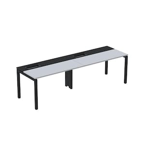 Mesa Plataforma para Coworking para 2 Pessoas 110x792 Psc110 Cinza/Preto