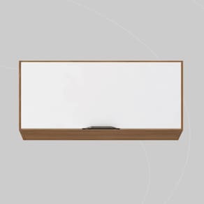 Armário Aéreo de Cozinha 70cm 1 Porta Firenze Amendola Touch/Branco