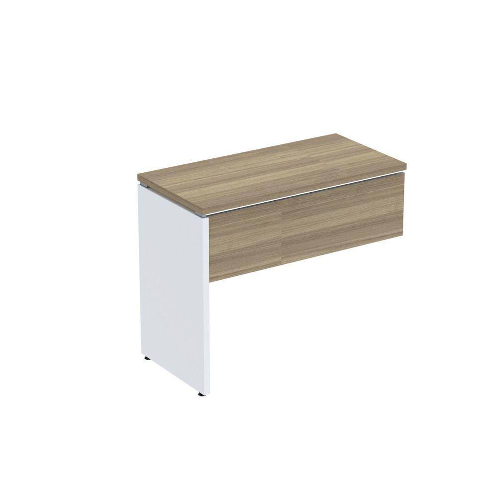 Complemento de Mesa Pé Painel Linha P25 Noce Marromlle/Branco