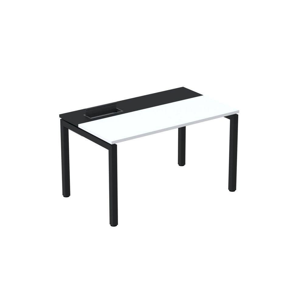 Mesa Plataforma para Coworking 140x792 Psc140 Branco/Preto